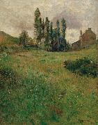 Paul Gauguin Dogs Running in a Meadow France oil painting artist